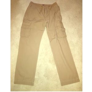 Gap cargo pants w/ draw string tan